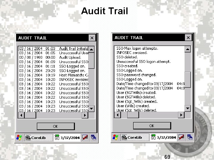 Audit Trail 69 