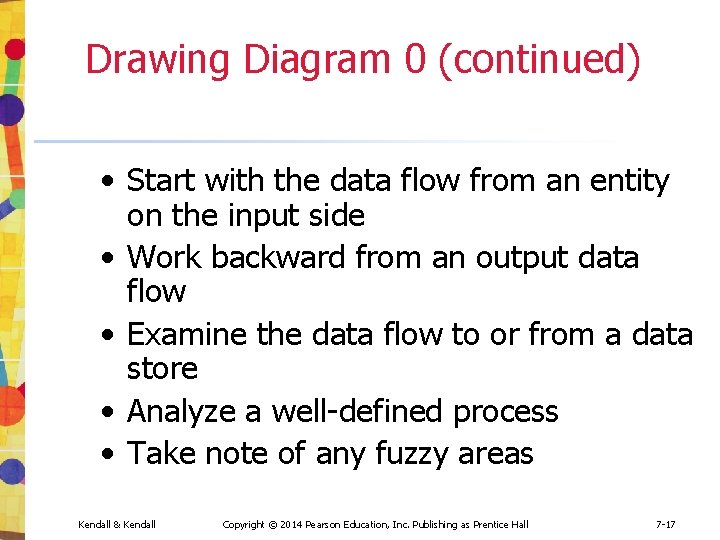 Drawing Diagram 0 (continued) • Start with the data flow from an entity on