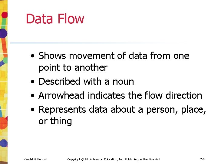 Data Flow • Shows movement of data from one point to another • Described