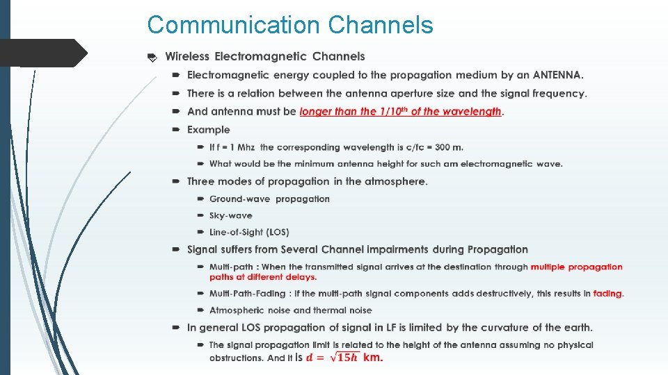Communication Channels 