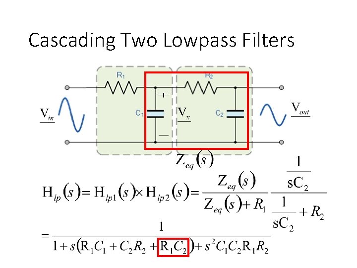 Cascading Two Lowpass Filters 