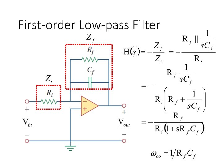 First-order Low-pass Filter 