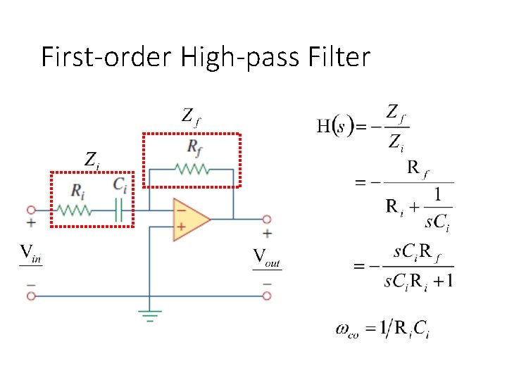 First-order High-pass Filter 