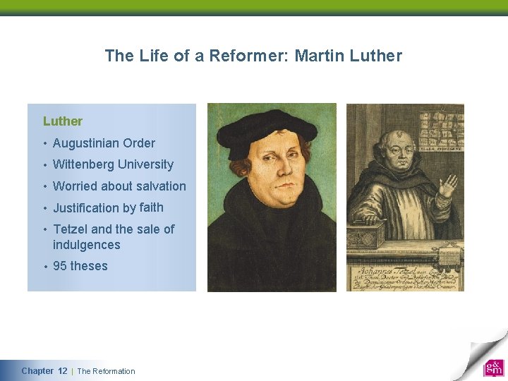 The Life of a Reformer: Martin Luther • Augustinian Order • Wittenberg University •