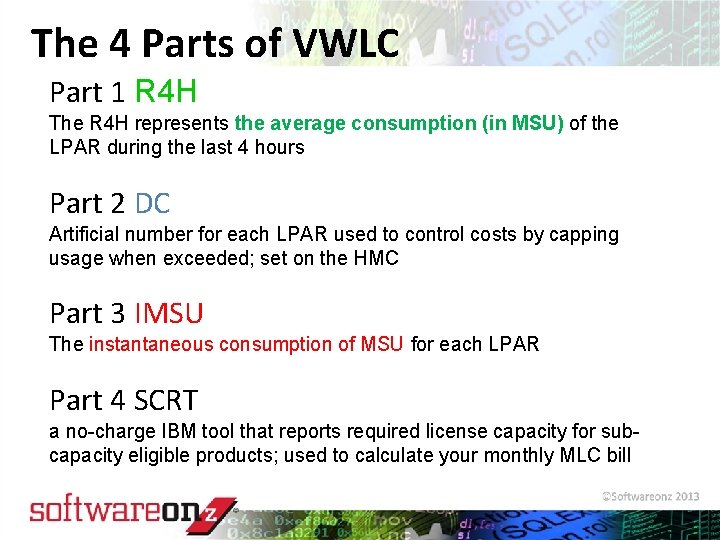 The 4 Parts of VWLC Part 1 R 4 H The R 4 H