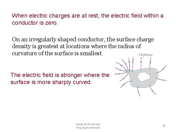 When electric charges are at rest, the electric field within a conductor is zero.