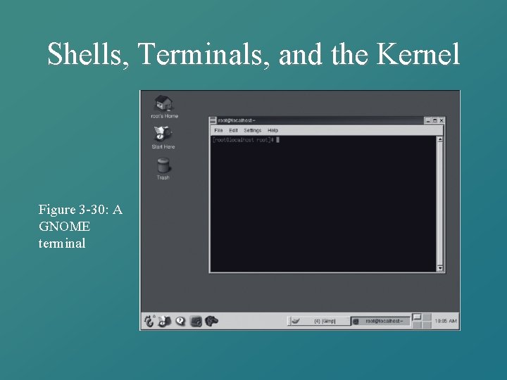 Shells, Terminals, and the Kernel Figure 3 -30: A GNOME terminal 