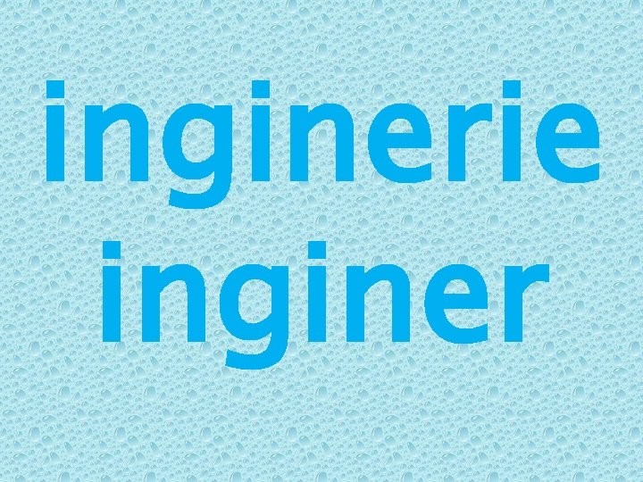 inginerie inginer inginerie inginer