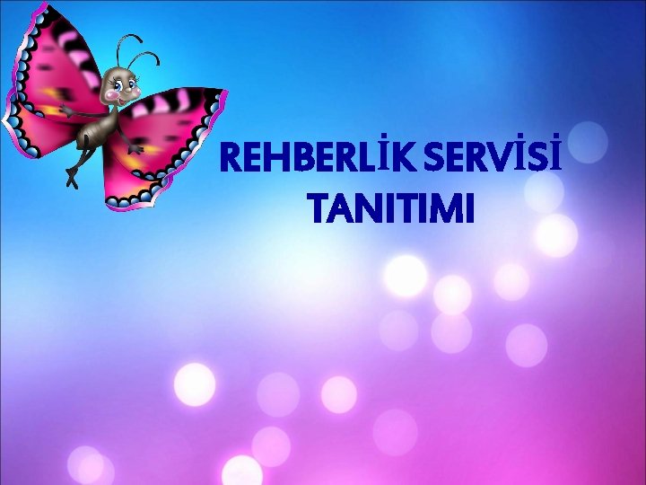 REHBERLİK SERVİSİ TANITIMI 