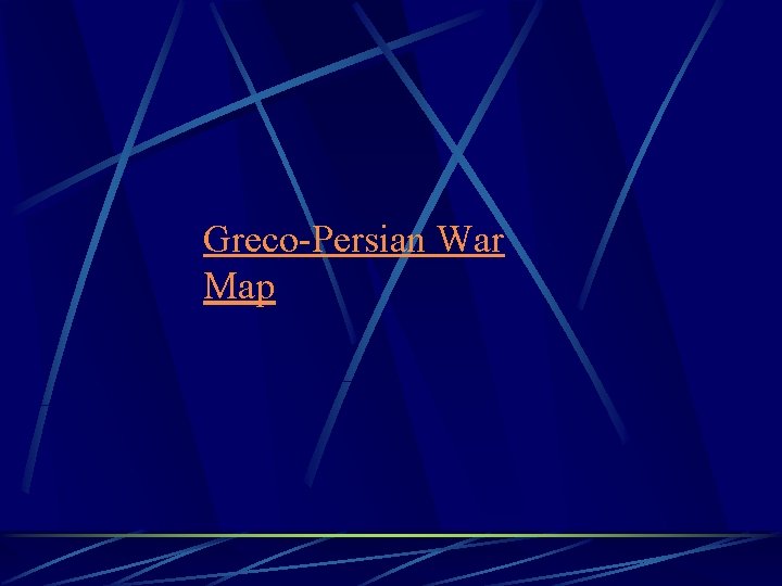 Greco-Persian War Map 