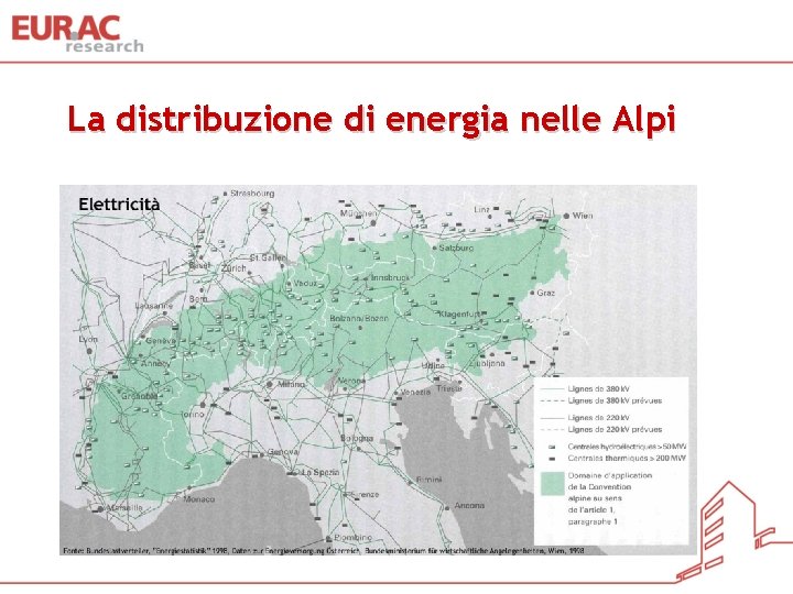 La distribuzione di energia nelle Alpi 