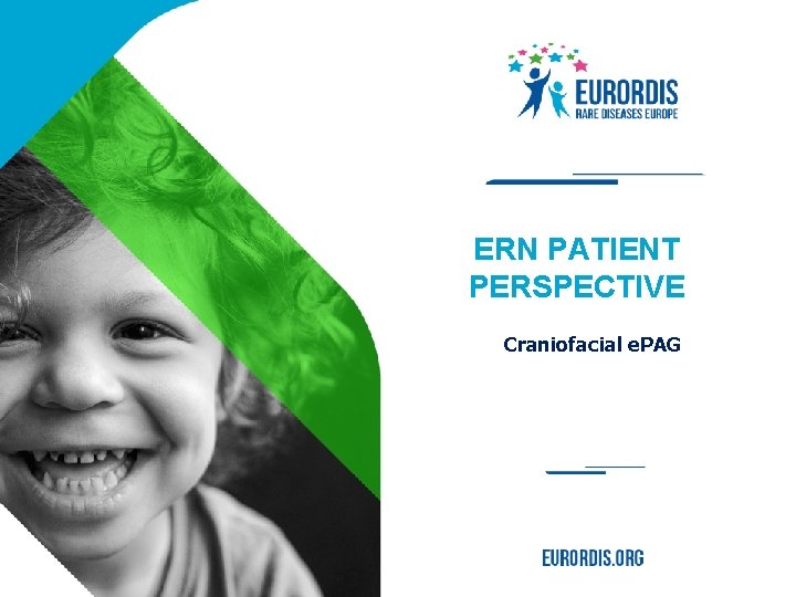 ERN PATIENT PERSPECTIVE Craniofacial e. PAG 