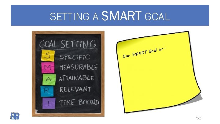 SETTING A SMART GOAL l is. . . a o G MART Our S