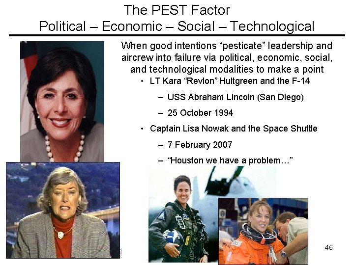 The PEST Factor Political – Economic – Social – Technological When good intentions “pesticate”