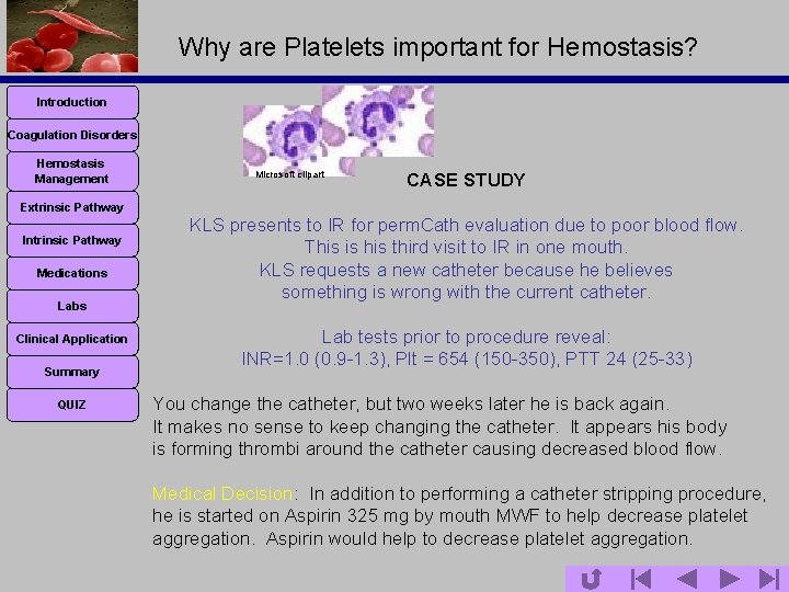 Why are Platelets important for Hemostasis? Introduction Coagulation Disorders Hemostasis Management Microsoft clipart CASE