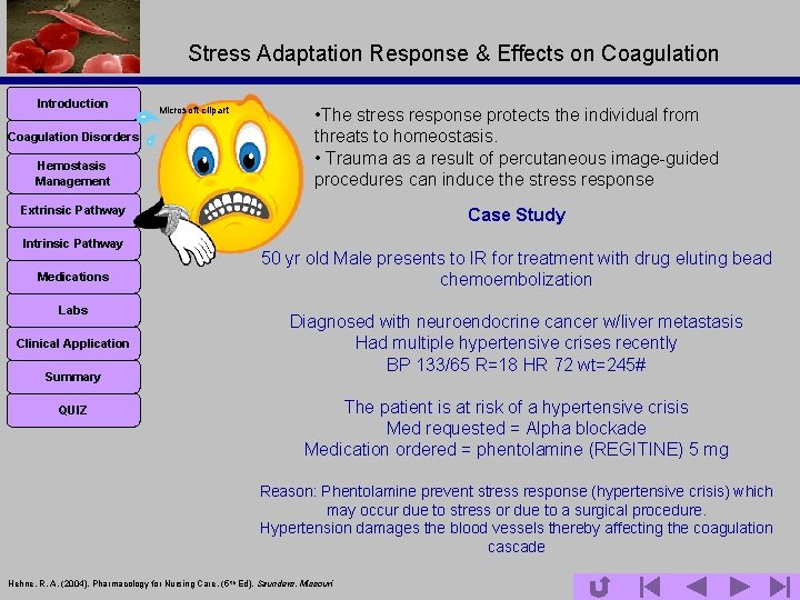 Stress Adaptation Response & Effects on Coagulation Introduction Coagulation Disorders Hemostasis Management Microsoft clipart