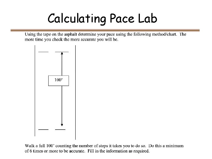 Calculating Pace Lab Calculating Pace Lab