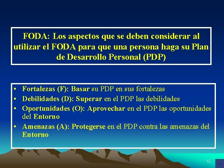 FODA: Los aspectos que se deben considerar al utilizar el FODA para que una