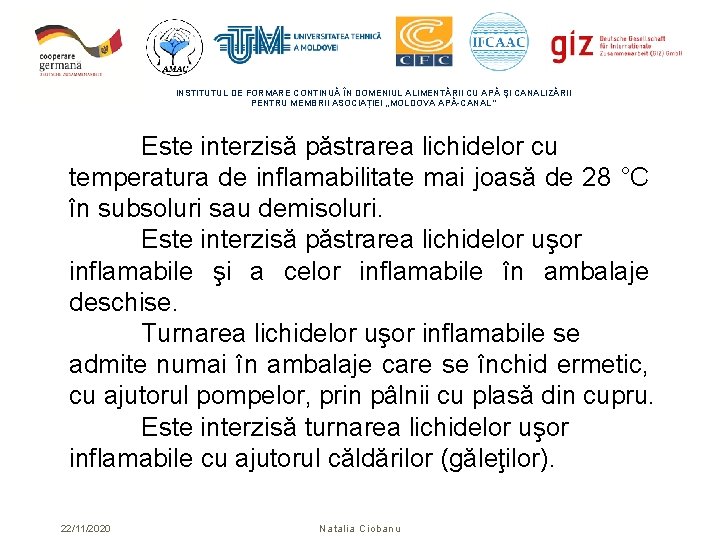 INSTITUTUL DE FORMARE CONTINUĂ ÎN DOMENIUL ALIMENTĂRII CU APĂ ŞI CANALIZĂRII PENTRU MEMBRII ASOCIAȚIEI