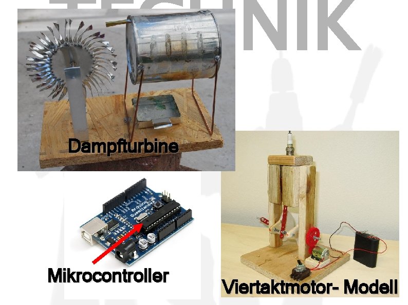 TECHNIK Dampfturbine Mikrocontroller Viertaktmotor- Modell 