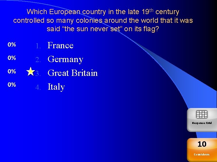 Which European country in the late 19 th century controlled so many colonies around