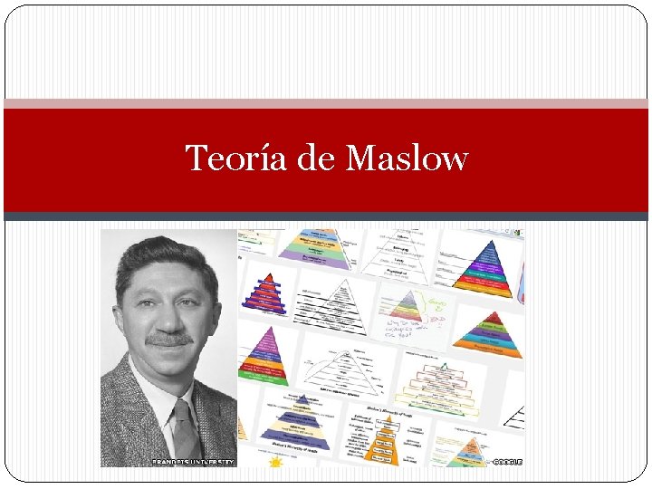 Teoría de Maslow 