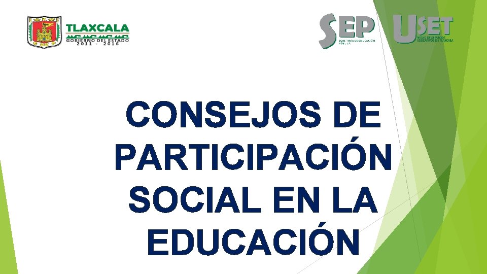 CONSEJOS DE PARTICIPACIÓN SOCIAL EN LA EDUCACIÓN 