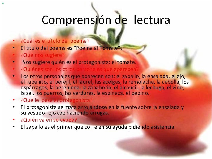  • . Comprensión de lectura • • • ¿Cuál es el título del