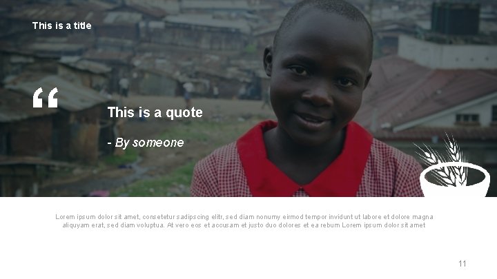 This is a title “ This is a quote - By someone Lorem ipsum This is a title “ This is a quote - By someone Lorem ipsum