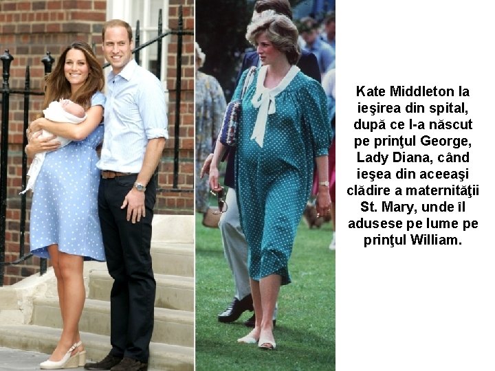 Kate Middleton la ieşirea din spital, după ce l-a născut pe prinţul George, Lady