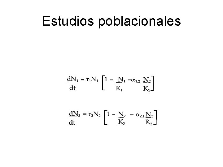 Estudios poblacionales 