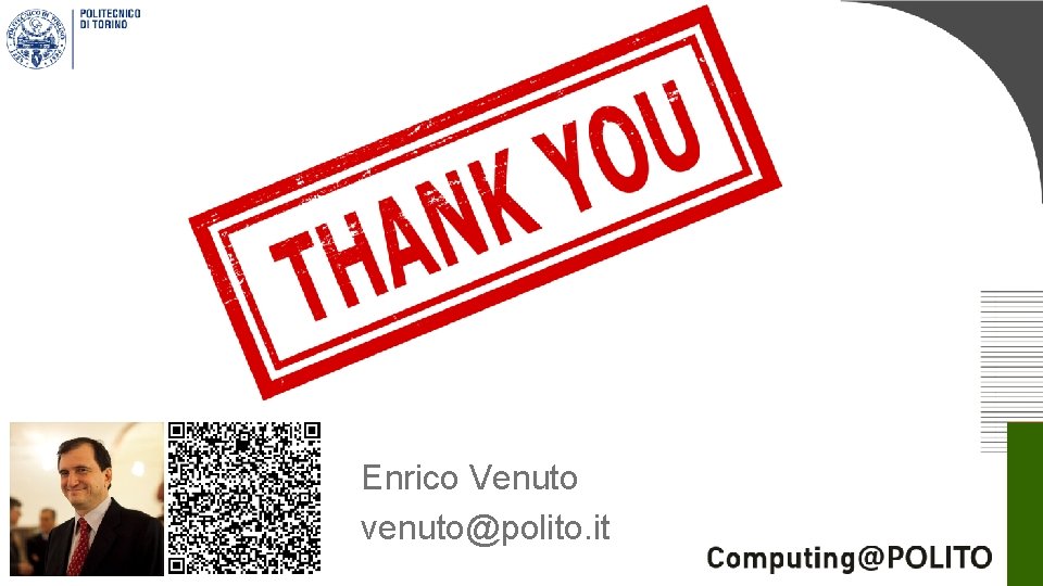Enrico Venuto venuto@polito. it Enrico Venuto venuto@polito. it