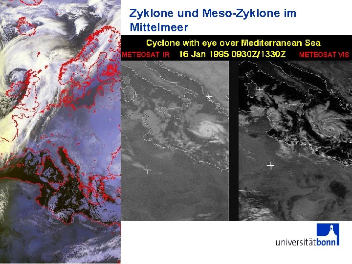 Zyklone und Meso-Zyklone im Mittelmeer 