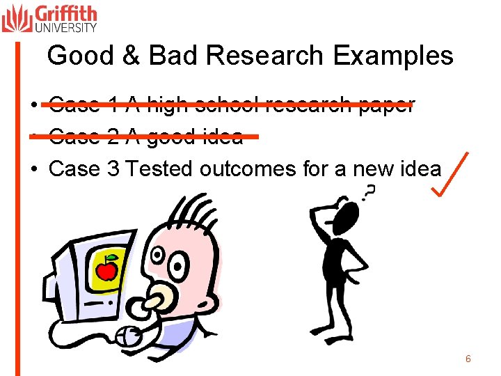 Good & Bad Research Examples • Case 1 A high school research paper •