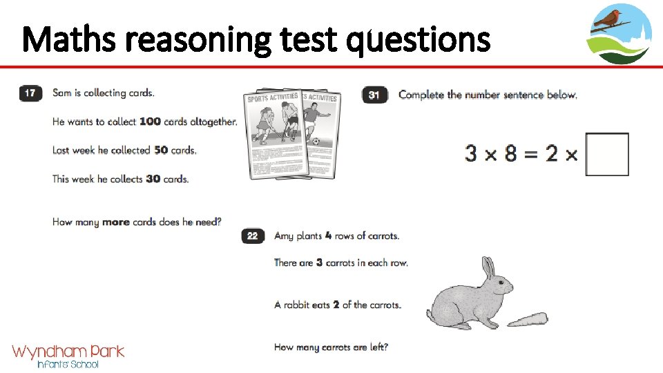 Maths reasoning test questions 