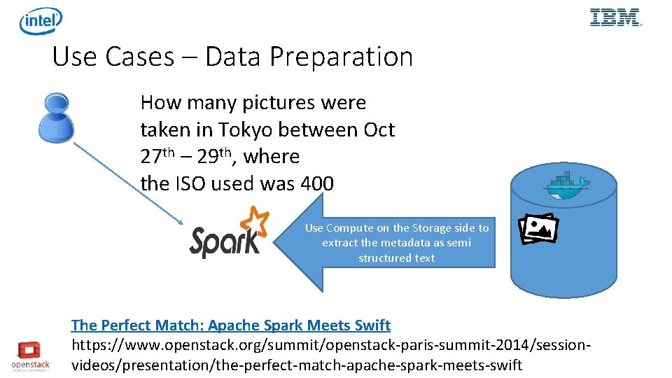 Use Cases – Data Preparation How many pictures were taken in Tokyo between Oct