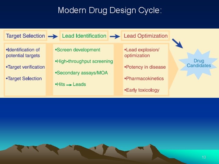 Modern Drug Design Cycle: 13 