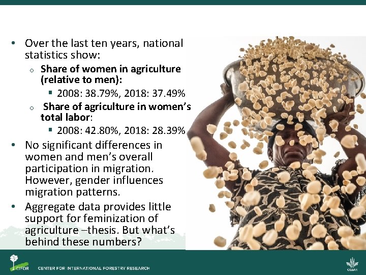  • Over the last ten years, national statistics show: o o Share of