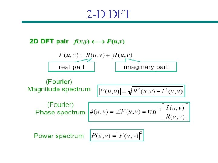 2 -D DFT 