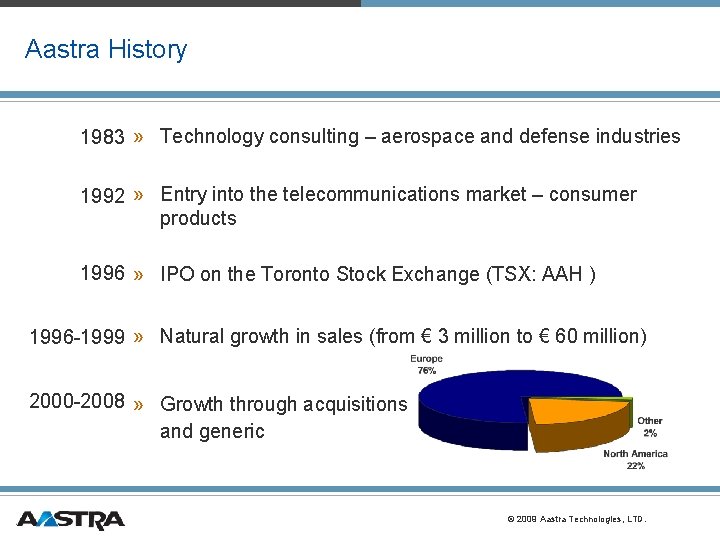 Aastra History 1983 » Technology consulting – aerospace and defense industries 1992 » Entry Aastra History 1983 » Technology consulting – aerospace and defense industries 1992 » Entry