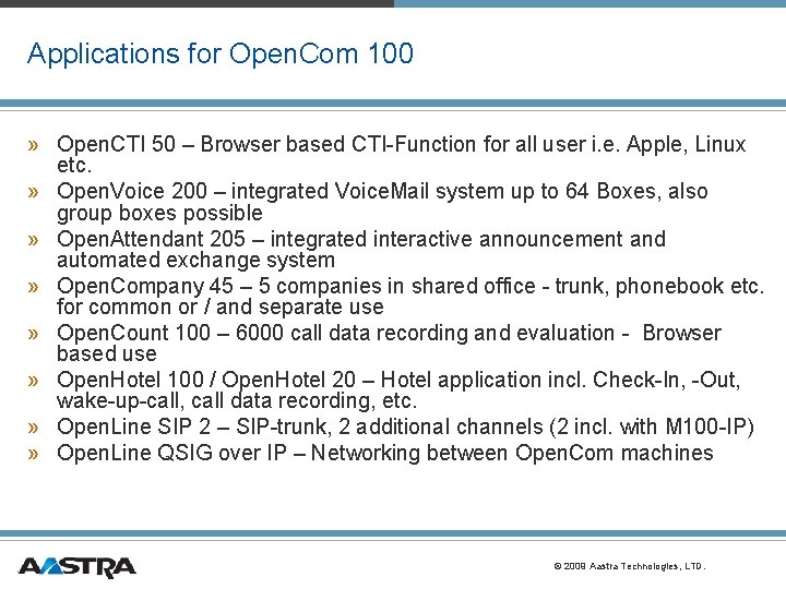 Applications for Open. Com 100 » Open. CTI 50 – Browser based CTI-Function for Applications for Open. Com 100 » Open. CTI 50 – Browser based CTI-Function for