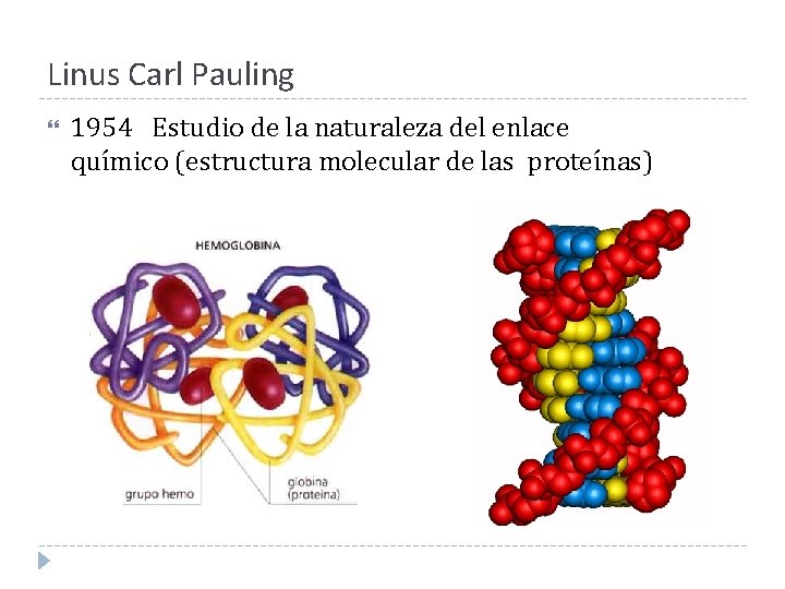 Linus Carl Pauling 1954 Estudio de la naturaleza del enlace químico (estructura molecular de Linus Carl Pauling 1954 Estudio de la naturaleza del enlace químico (estructura molecular de