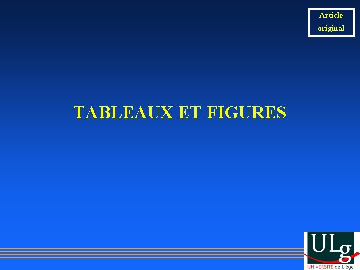 Article original TABLEAUX ET FIGURES 