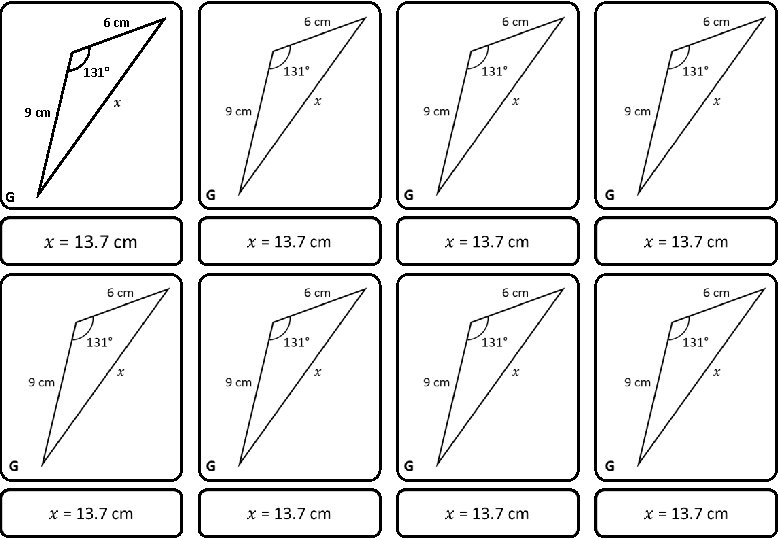 6 cm 131° 9 cm G 