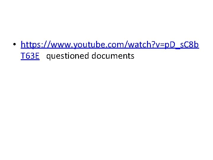 • https: //www. youtube. com/watch? v=p. D_s. C 8 b T 63 E • https: //www. youtube. com/watch? v=p. D_s. C 8 b T 63 E