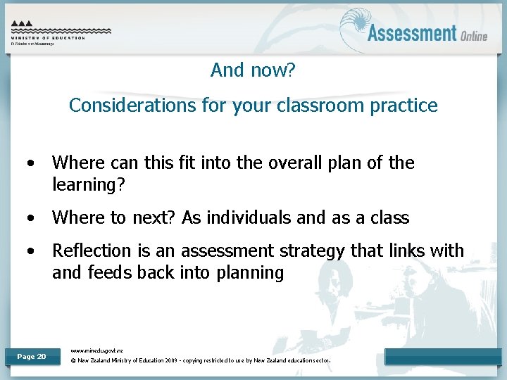 And now? Considerations for your classroom practice • Where can this fit into the