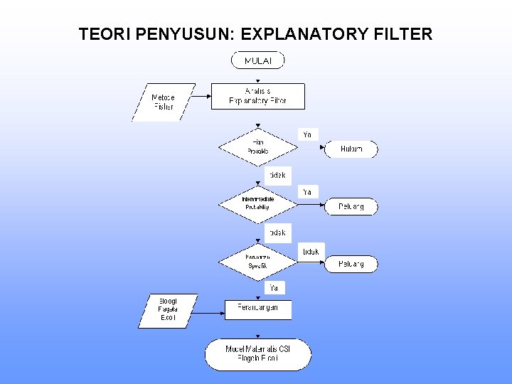 TEORI PENYUSUN: EXPLANATORY FILTER 