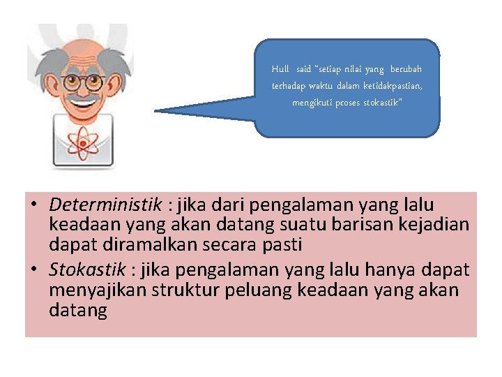  • • t t Hull said “setiap nilai yang berubah terhadap waktu dalam