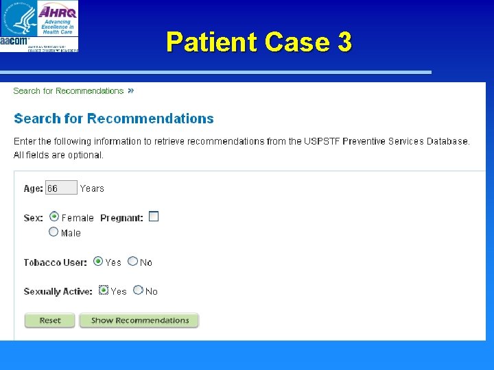 Patient Case 3 Patient Case 3
