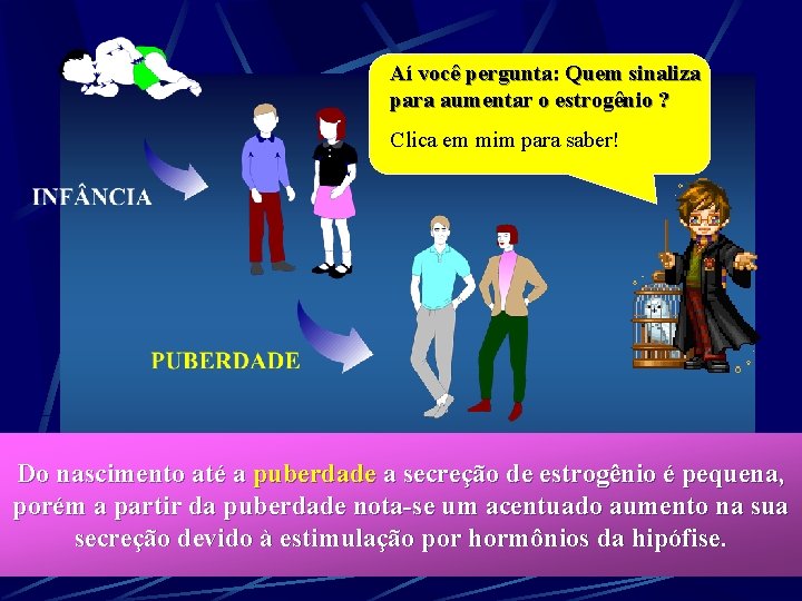 Aí você pergunta: Quem sinaliza para aumentar o estrogênio ? Clica em mim para Aí você pergunta: Quem sinaliza para aumentar o estrogênio ? Clica em mim para